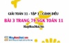 Giải bài 3 trang 79 Toán 11 tập 1 SGK Cánh Diều